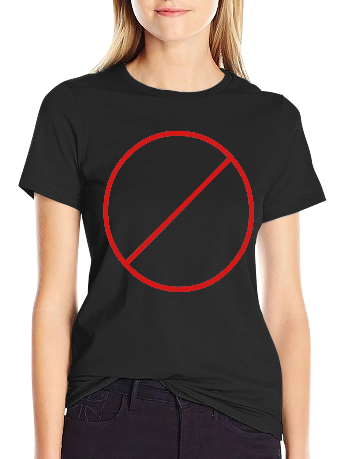 Black T-Shirt with No Symbol