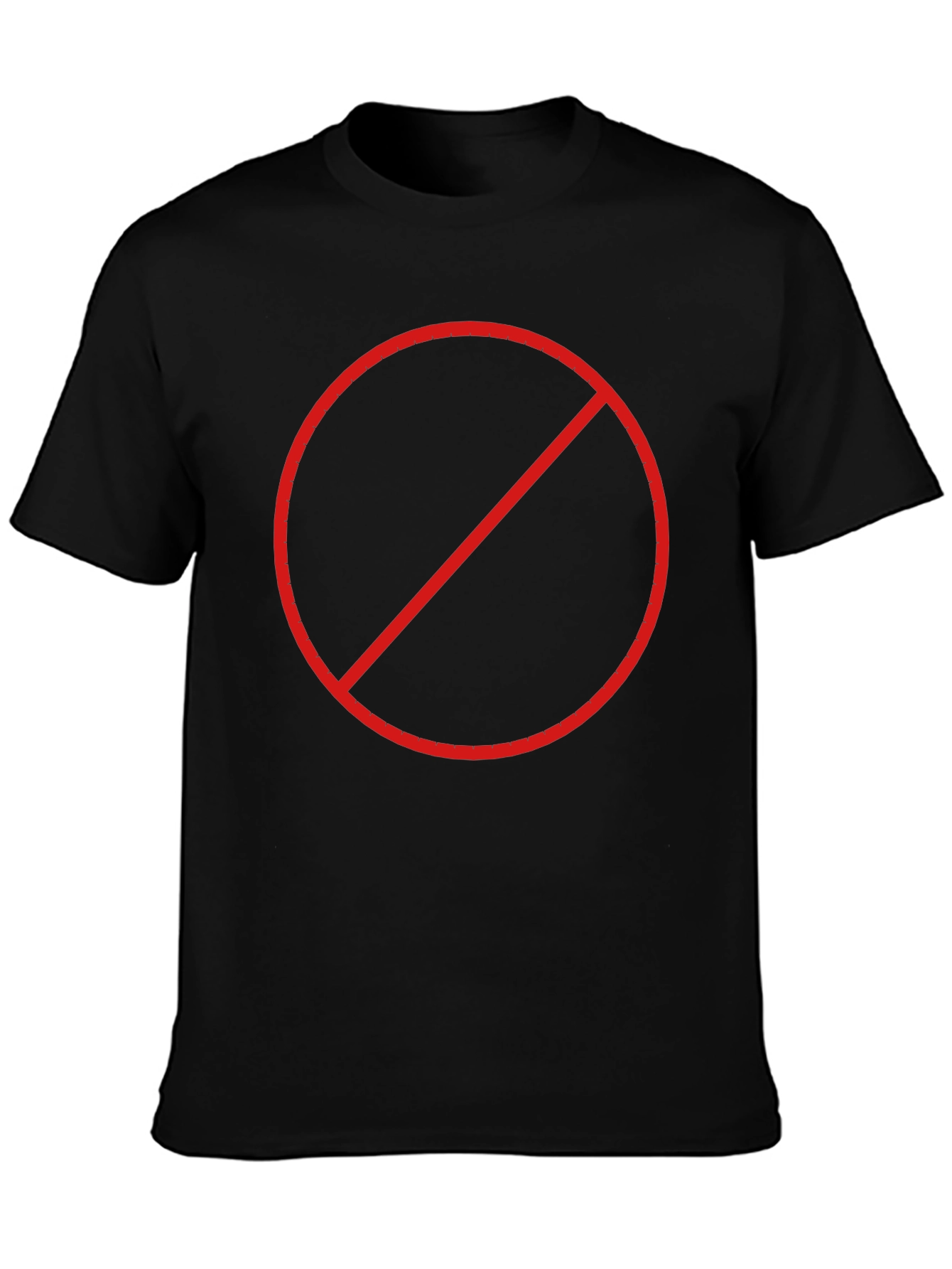 Black T-Shirt with No Symbol