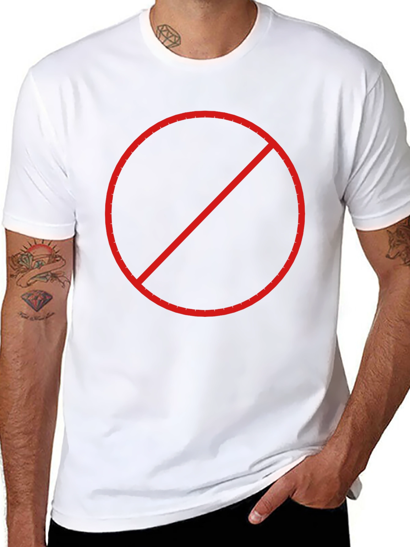 Black T-Shirt with No Symbol