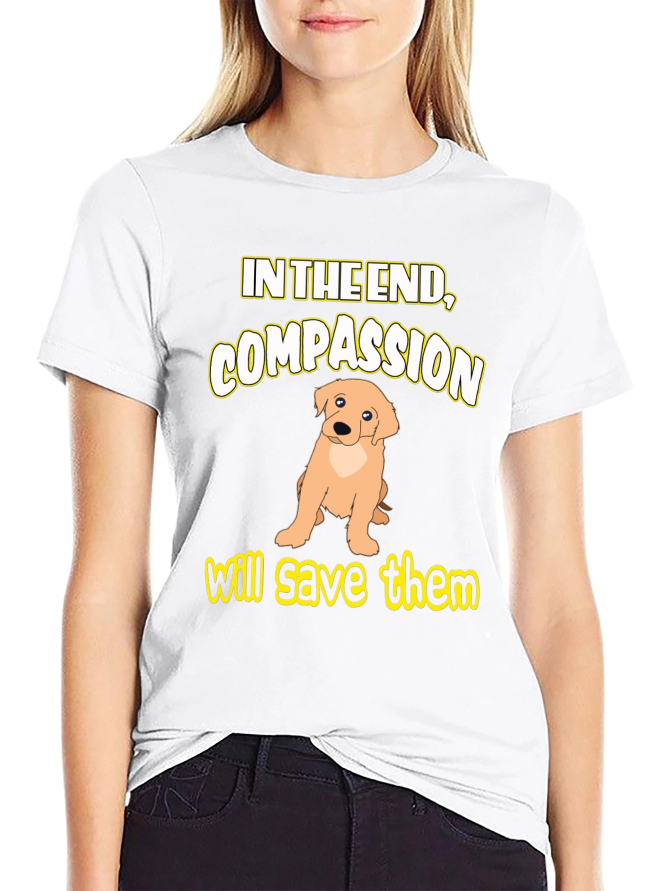 Compassion Dog Graphic T-Shirt