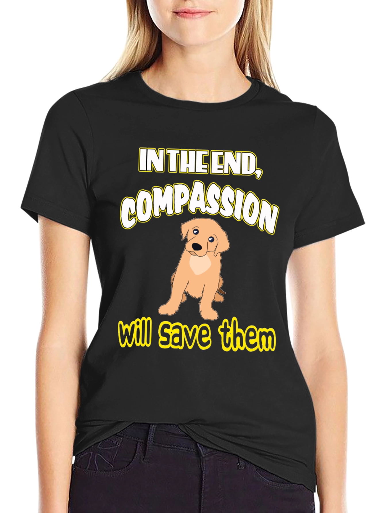 Compassion Dog Graphic T-Shirt