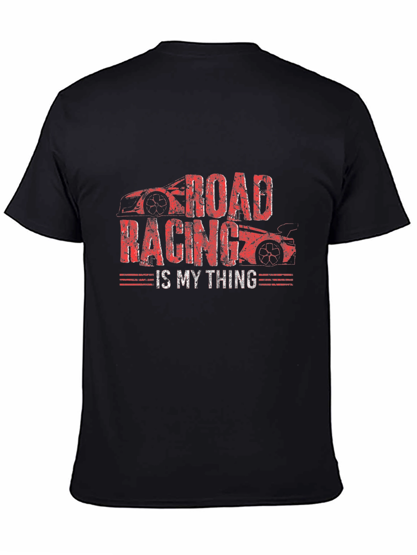 Road Racing is My Thing Black Graphic T-Shirt