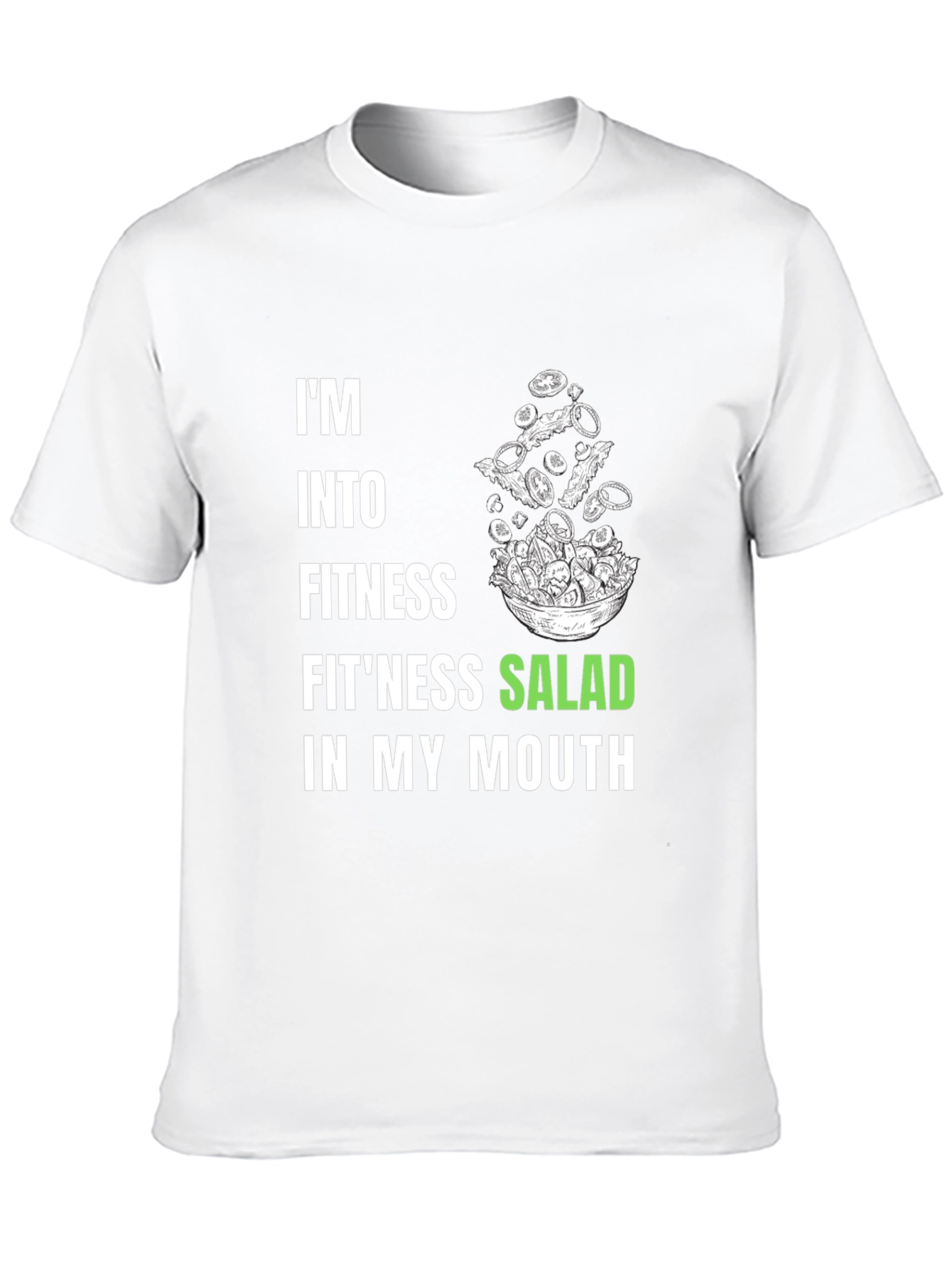 Fitness Salad Graphic Tee - Black