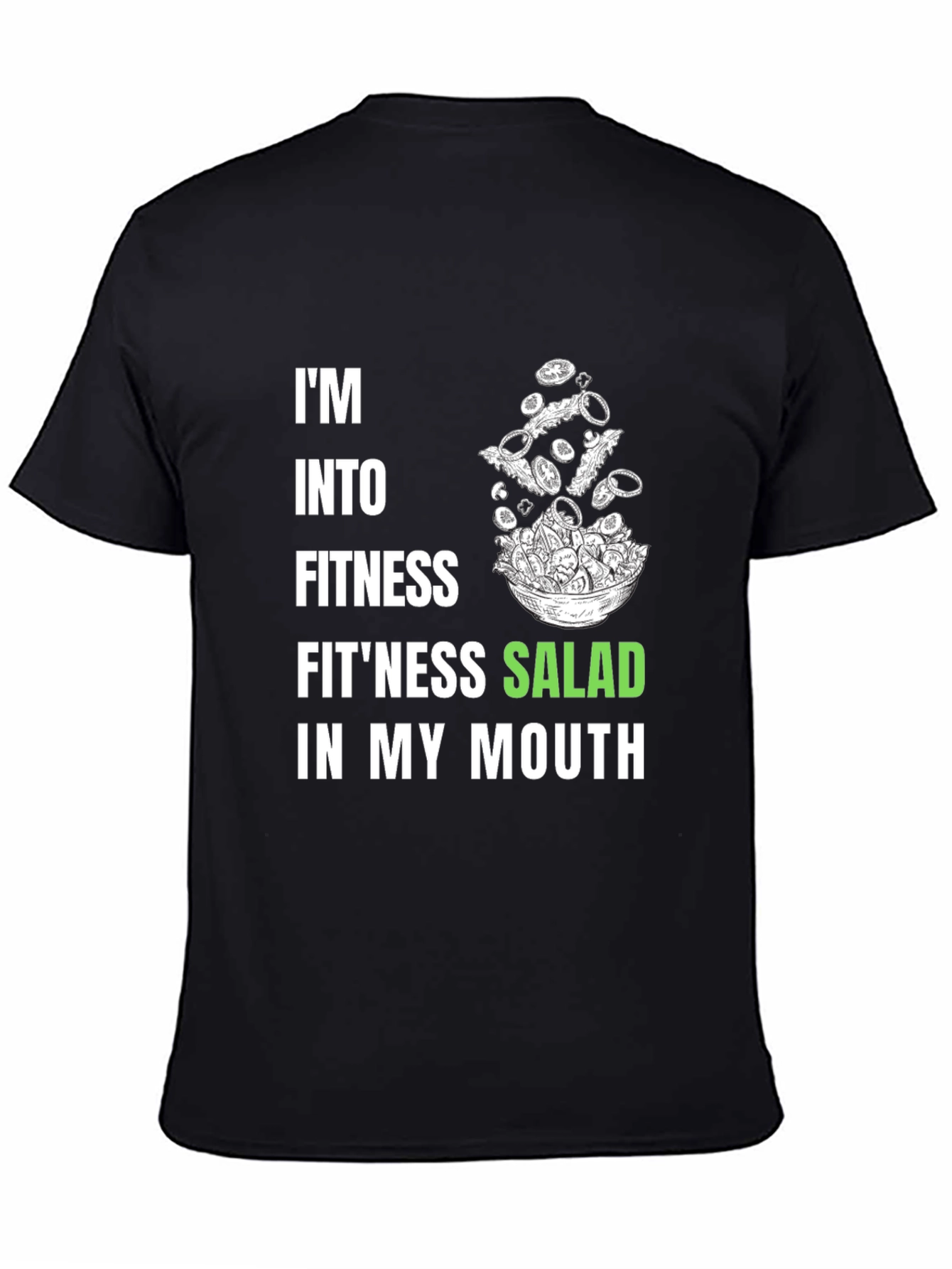 Fitness Salad Graphic Tee - Black