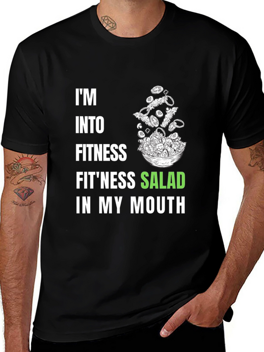 Fitness Salad Graphic Tee - Black
