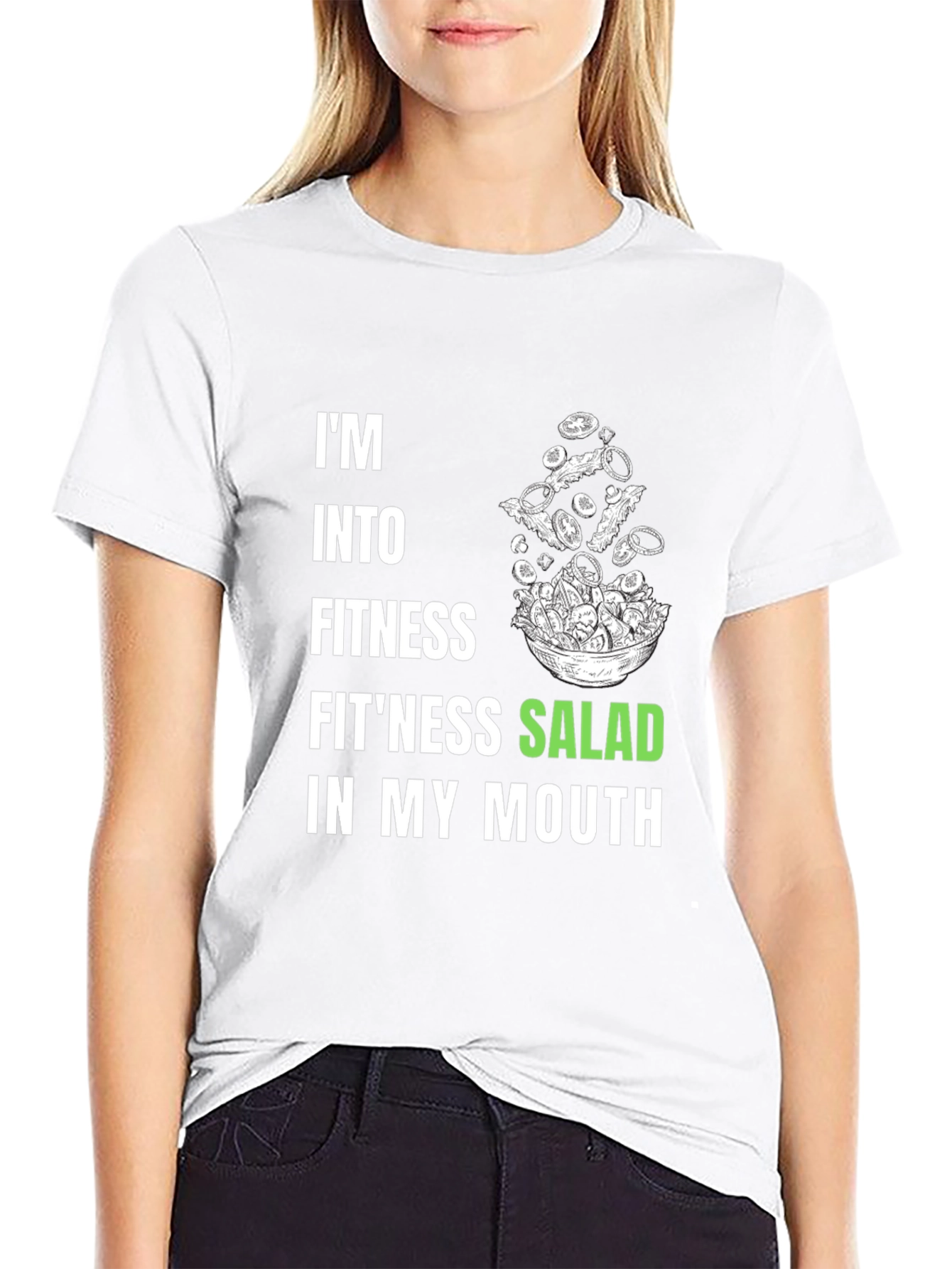 Fitness Salad Graphic Tee - Black