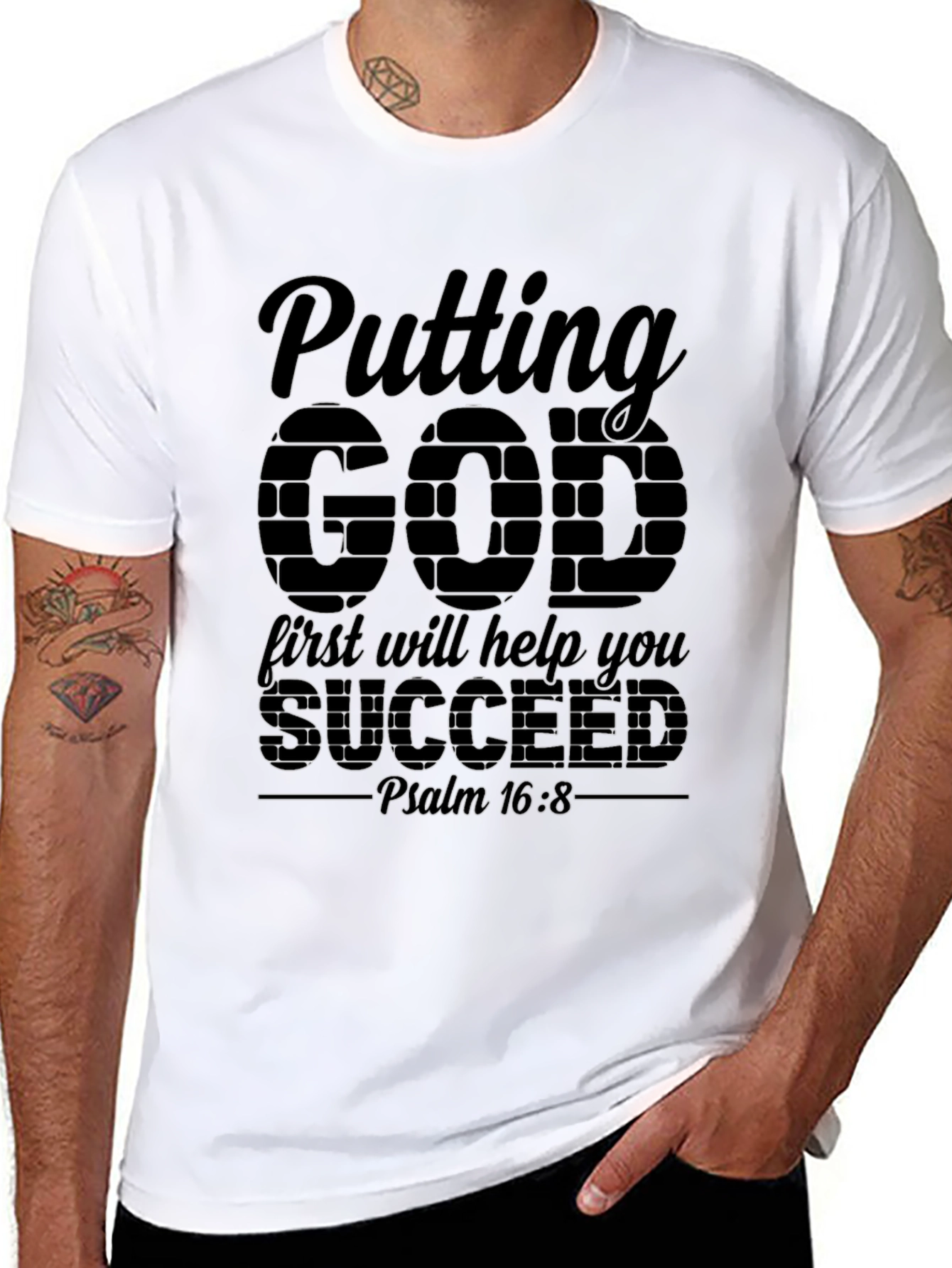 Putting God First T-Shirt - Christian Apparel