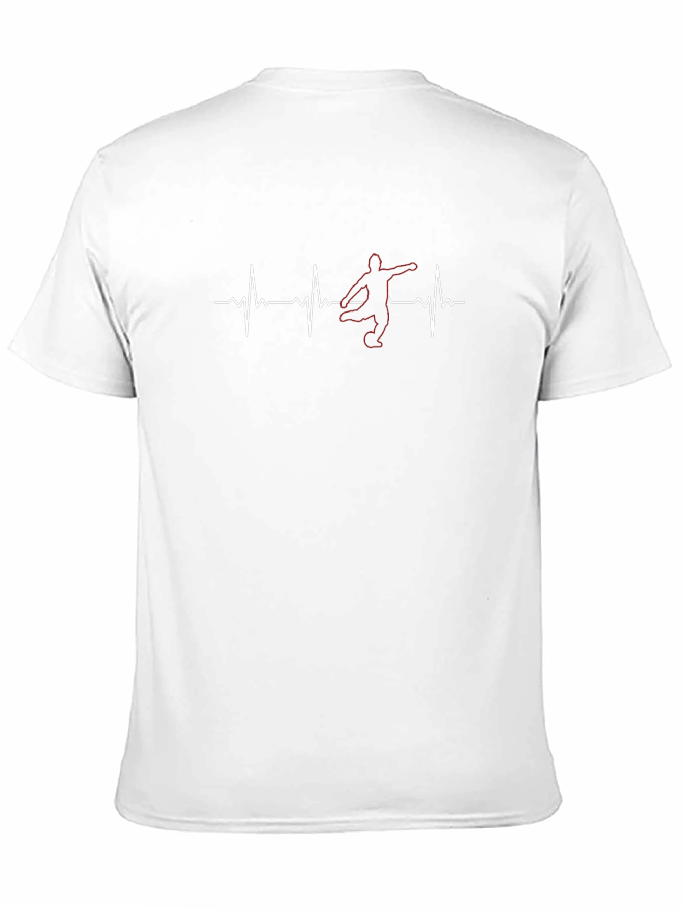 Soccer Heartbeat T-Shirt - Black Graphic Tee