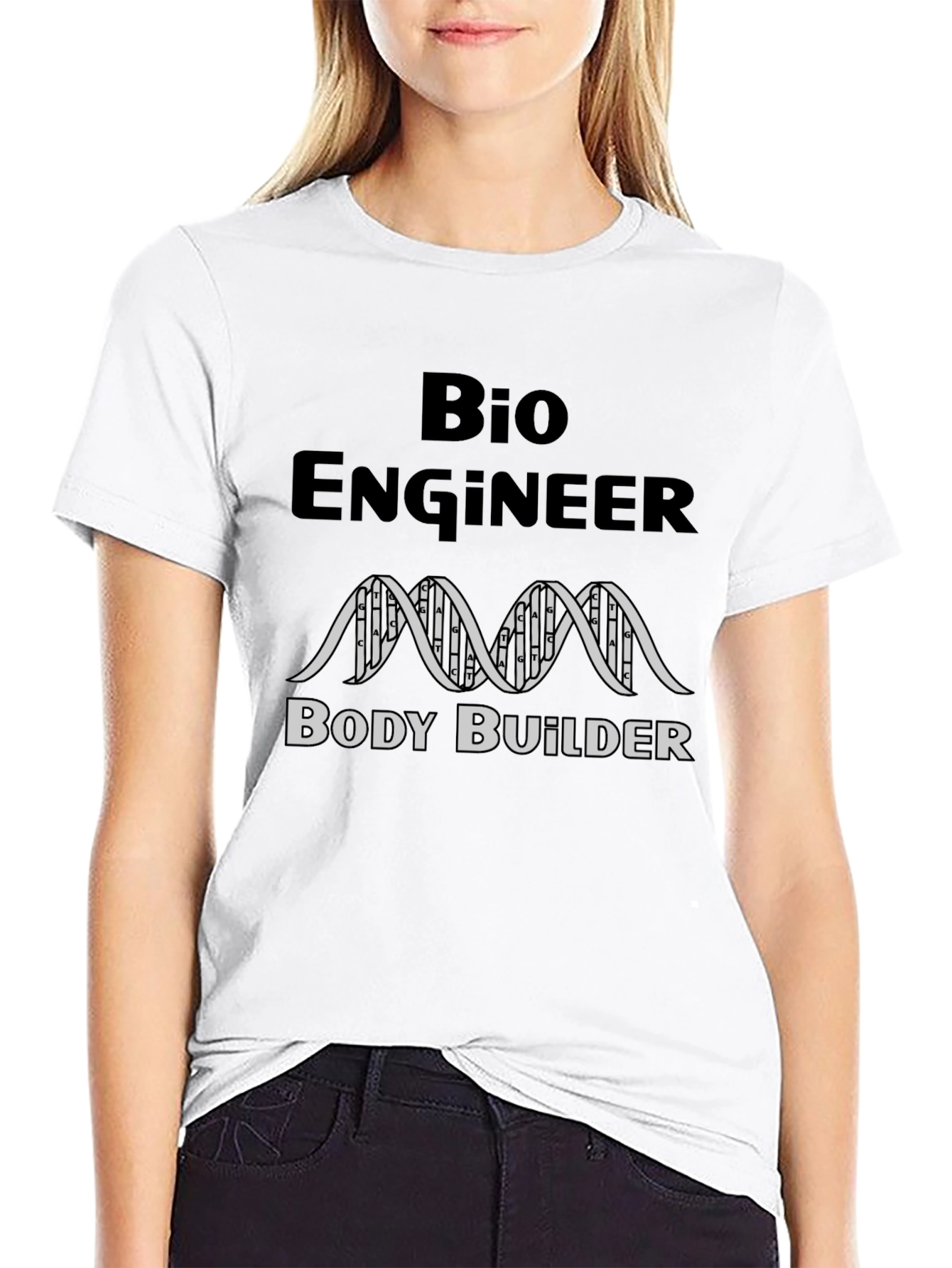 Bio Engineer Body Builder Black T-Shirt