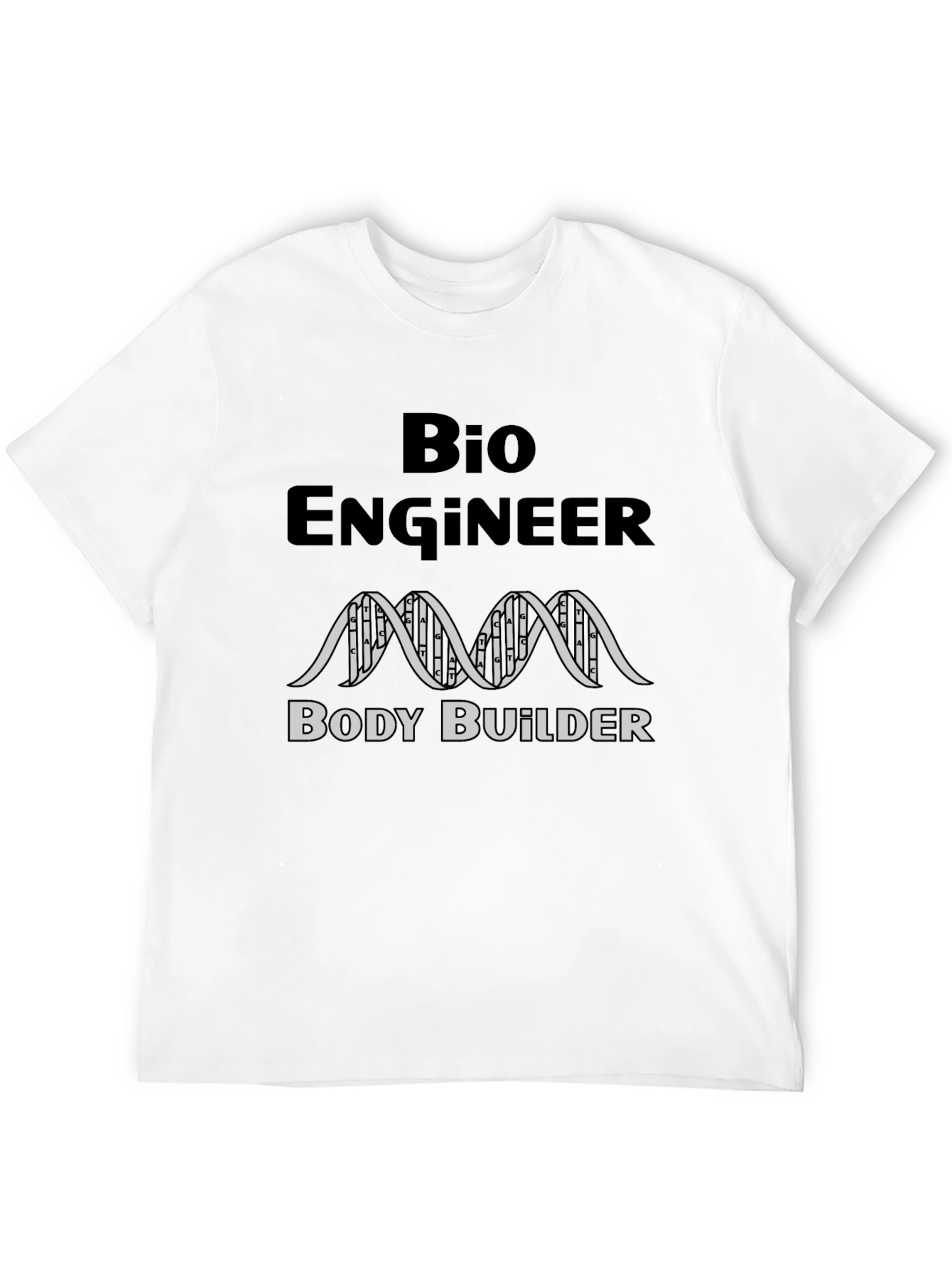 Bio Engineer Body Builder Black T-Shirt