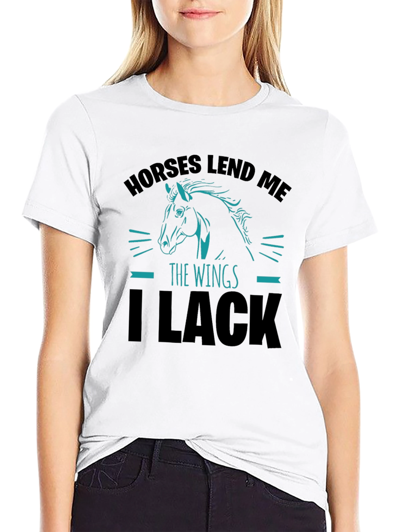 Horses Lend Me The Wings Graphic T-Shirt