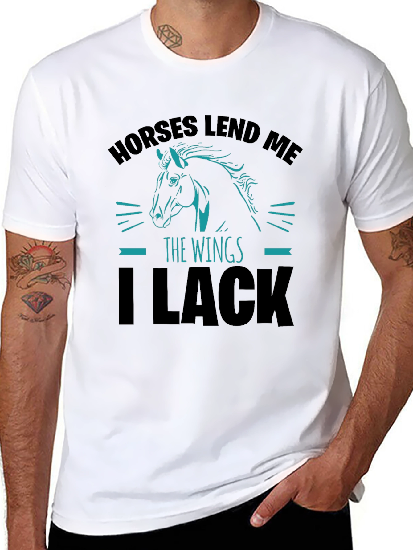 Horses Lend Me The Wings Graphic T-Shirt