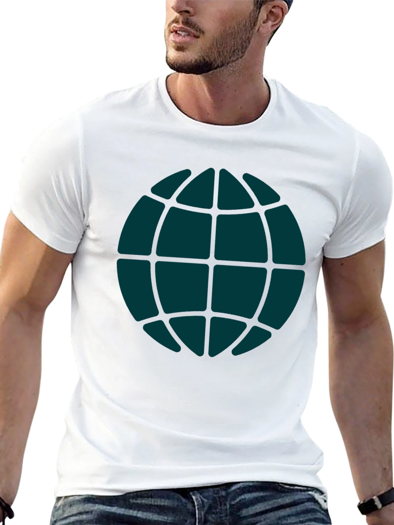 Globe Graphic Tee - Casual Black T-Shirt