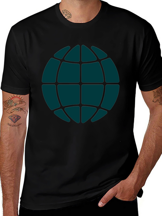 Globe Graphic Tee - Casual Black T-Shirt