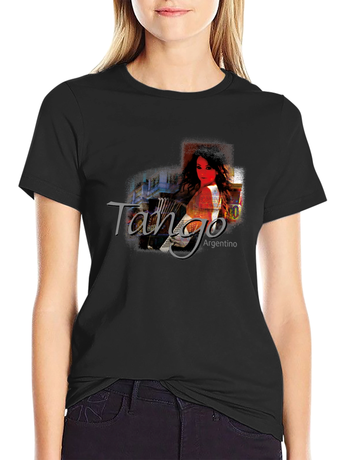 Tango Argentino Graphic T-Shirt - Black