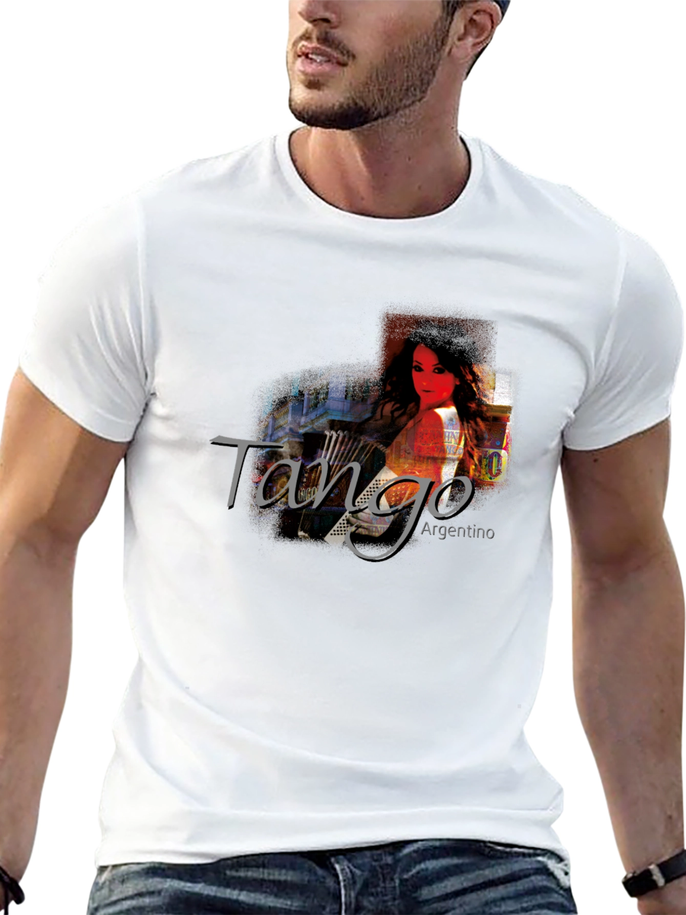 Tango Argentino Graphic T-Shirt - Black