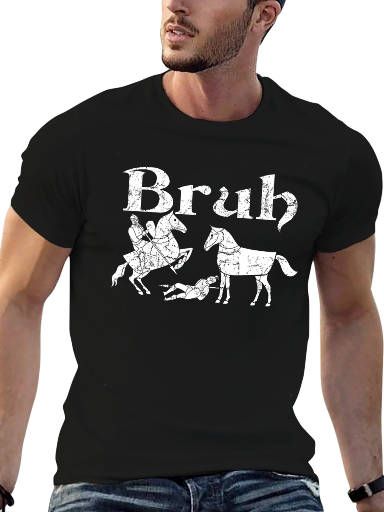 Bruh Medieval Horse Joust T-Shirt