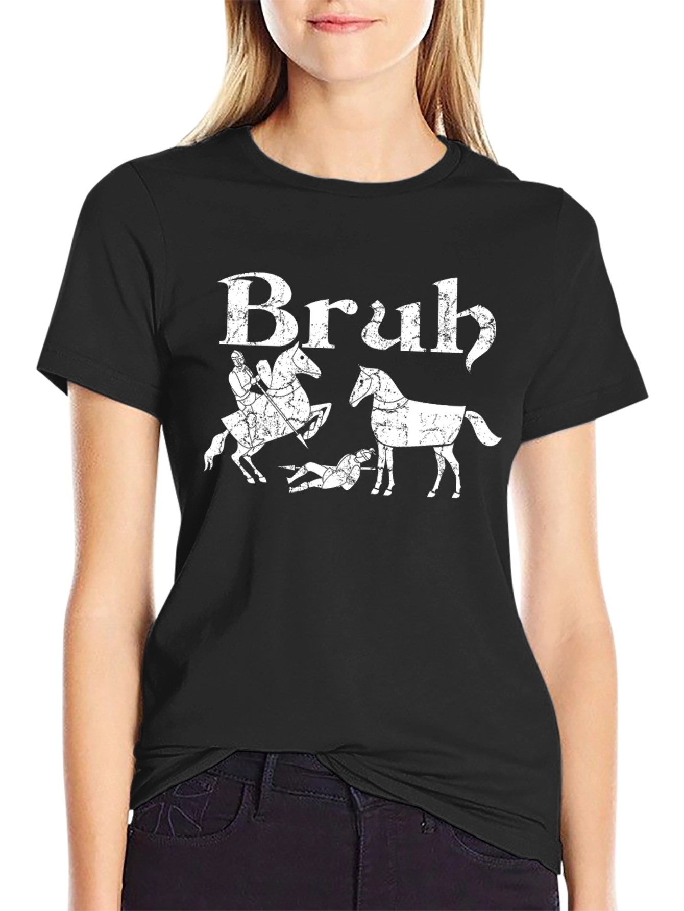 Bruh Medieval Horse Joust T-Shirt