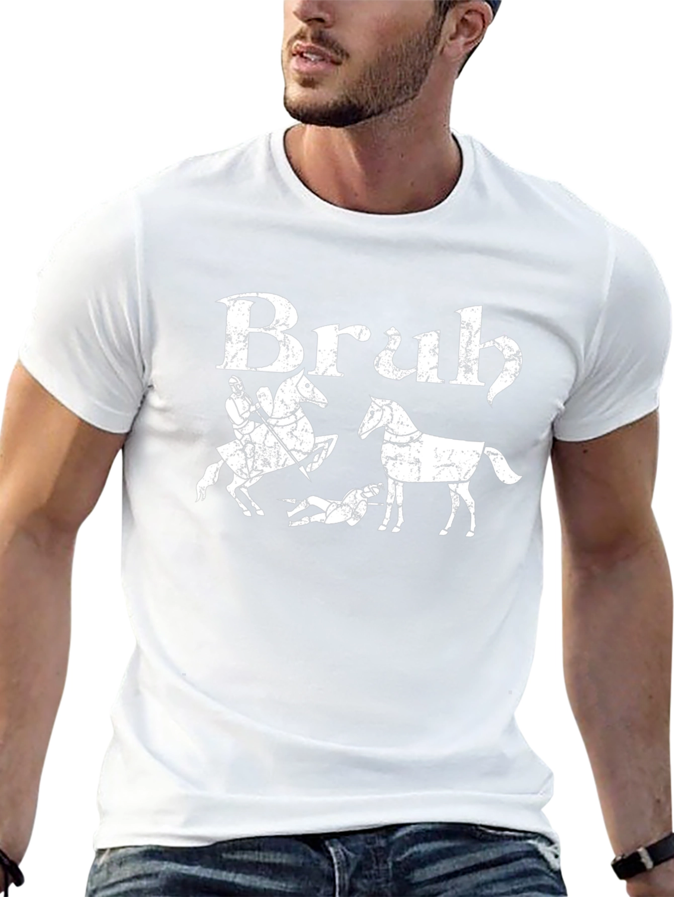 Bruh Medieval Horse Joust T-Shirt