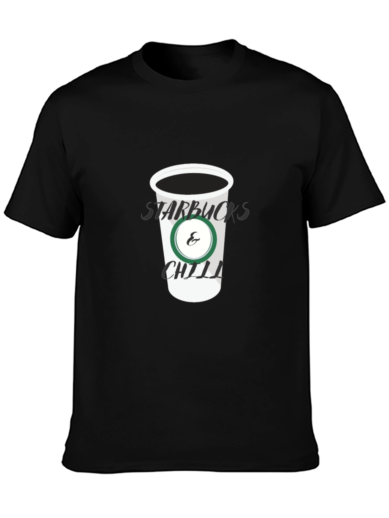 Starbucks & Chill Black T-Shirt