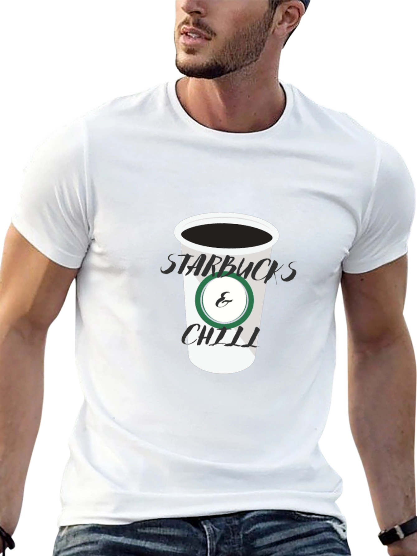 Starbucks & Chill Black T-Shirt