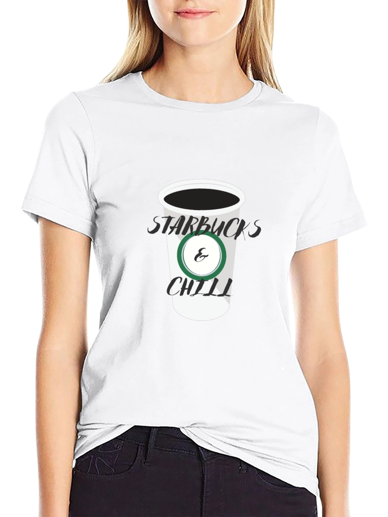 Starbucks & Chill Black T-Shirt