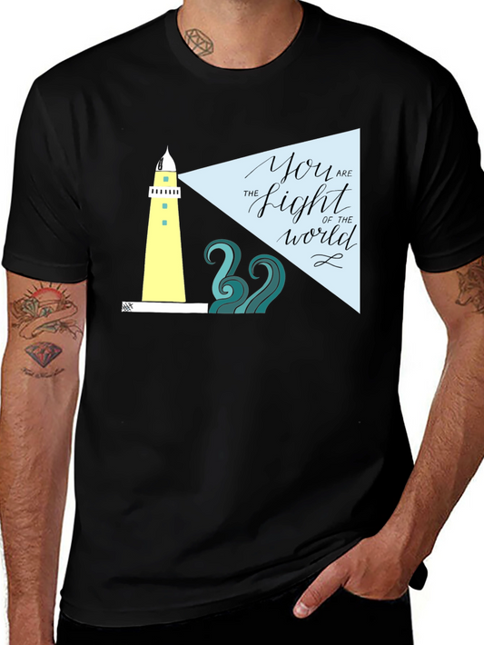 Lighthouse Graphic Tee - You Are The Light T-Shirt