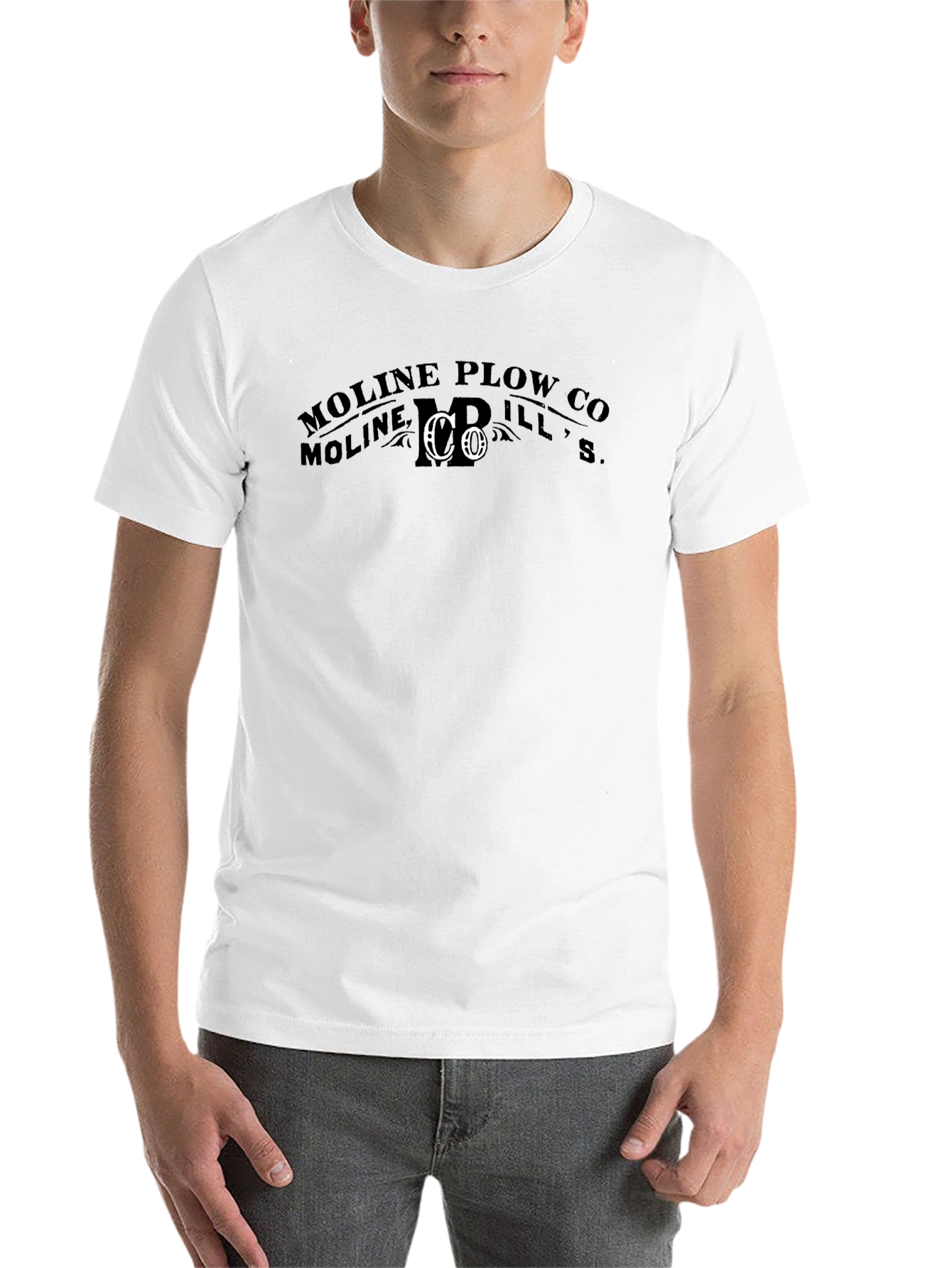 Moline Plow Co. Black Graphic T-Shirt