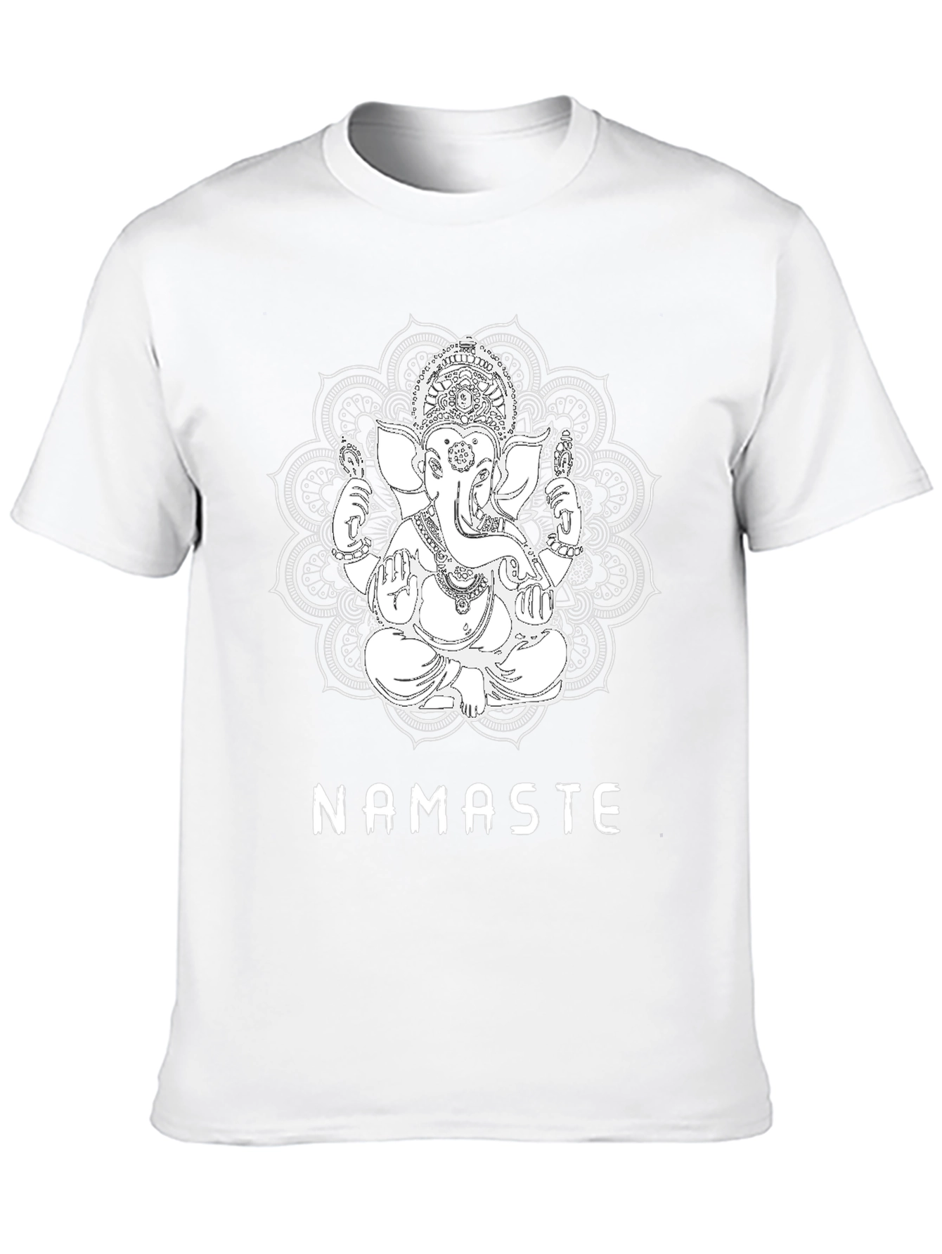 Ganesha Namaste Graphic T-Shirt - Black