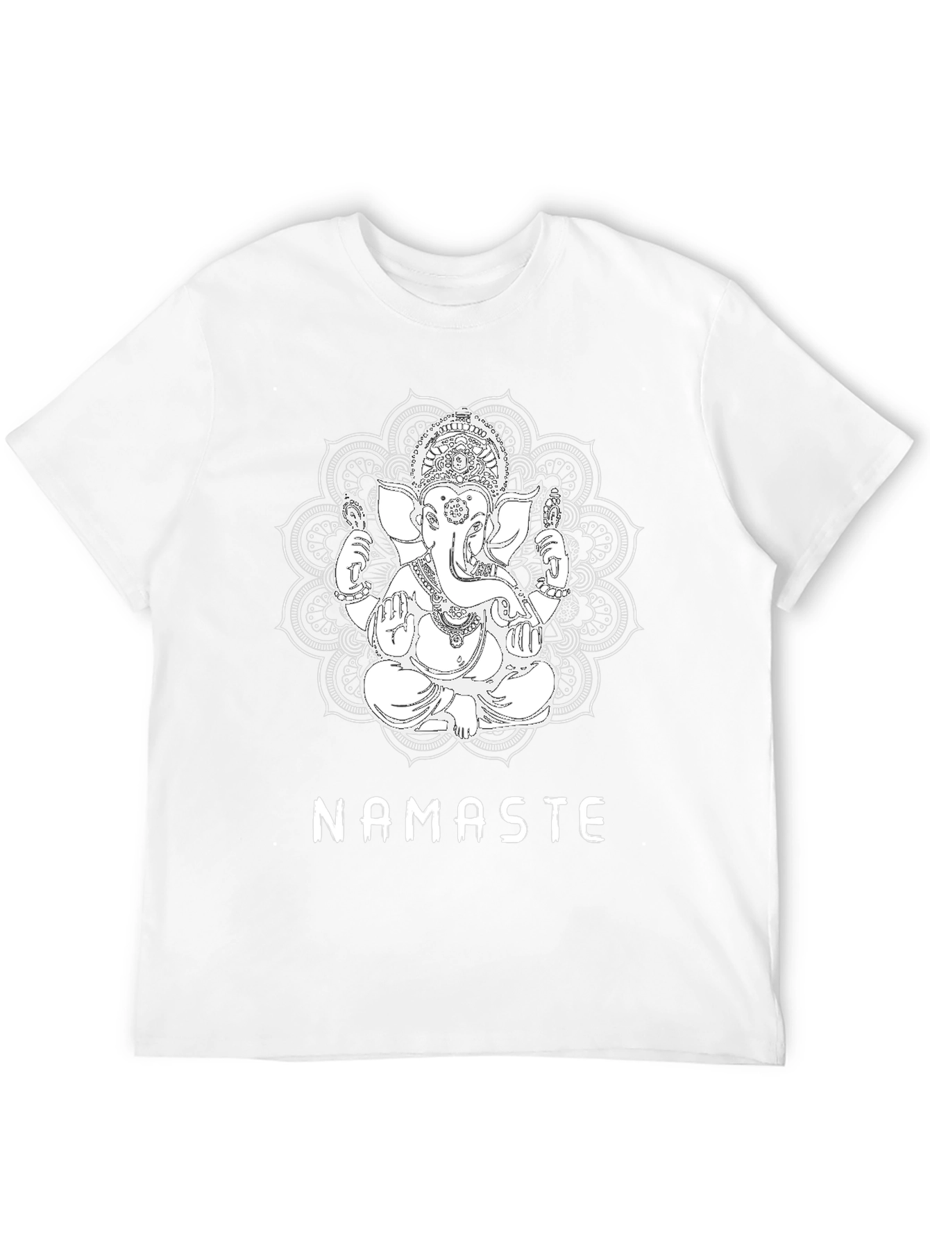 Ganesha Namaste Graphic T-Shirt - Black
