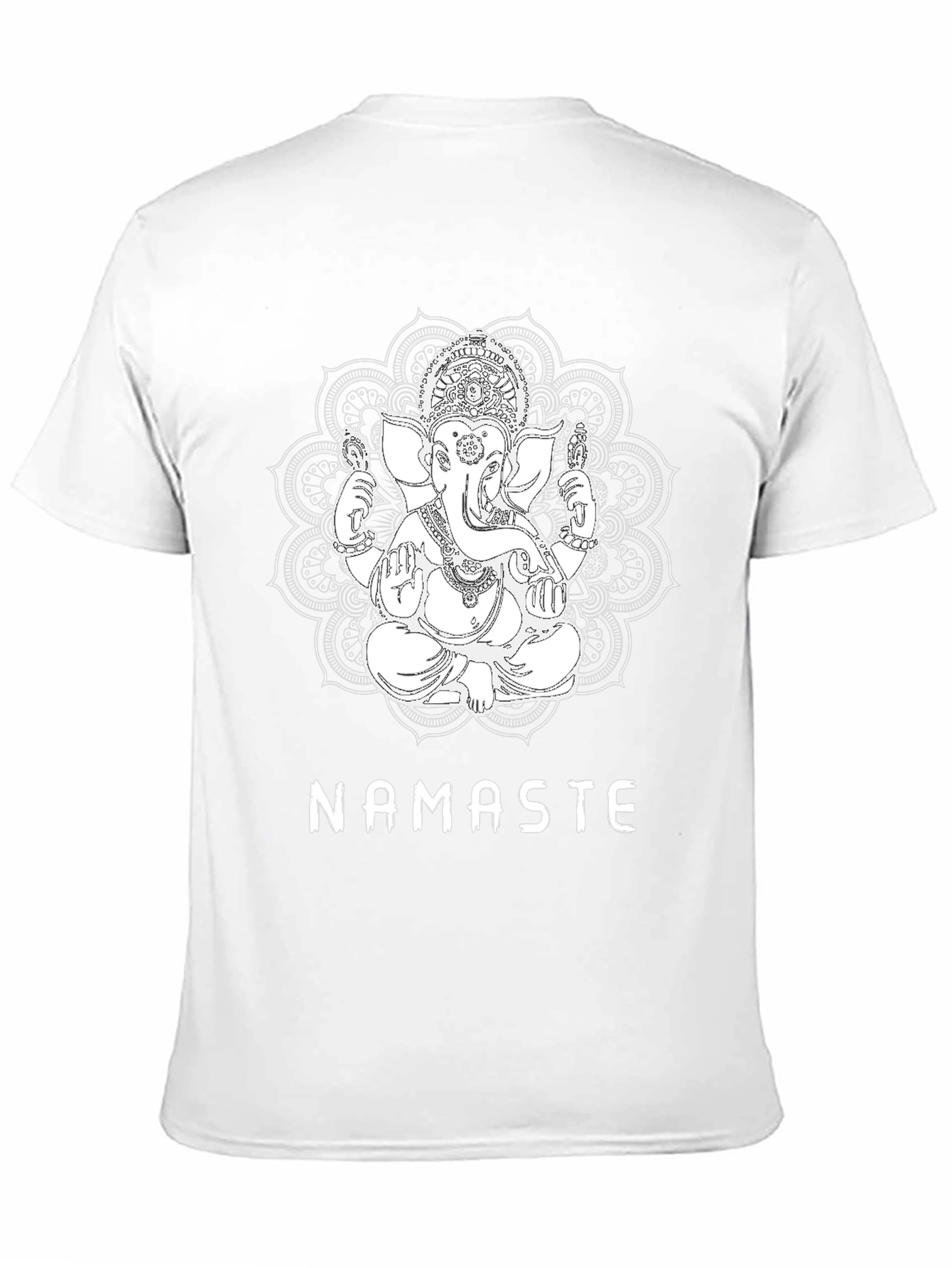 Ganesha Namaste Graphic T-Shirt - Black