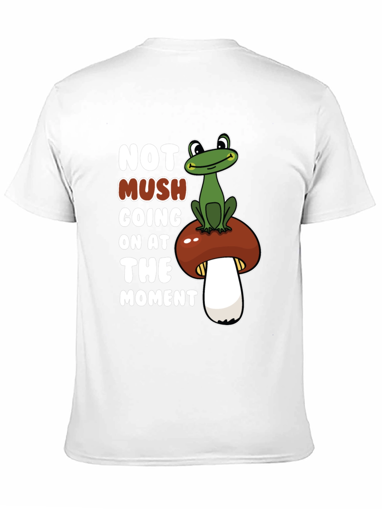 Funny Frog on Mushroom Graphic Tee