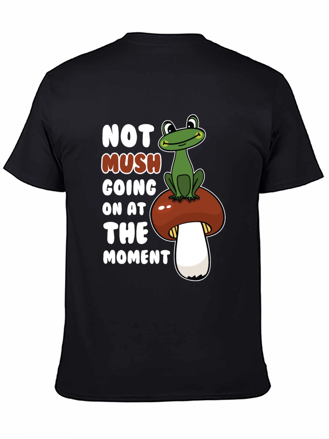 Funny Frog on Mushroom Graphic Tee