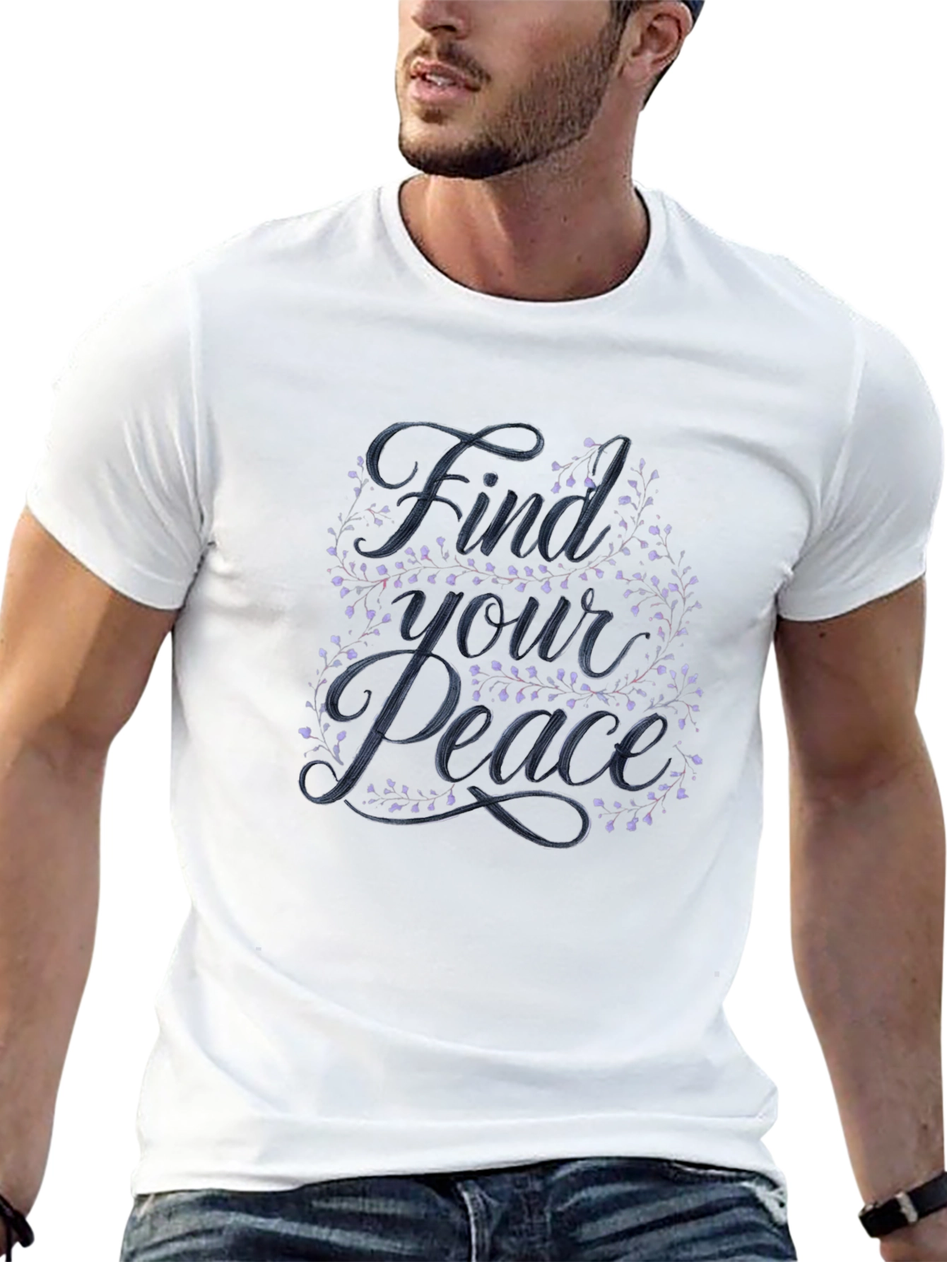 Find Your Peace Black Graphic Tee