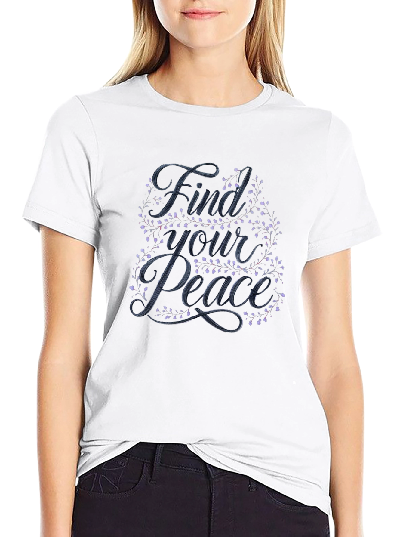 Find Your Peace Black Graphic Tee