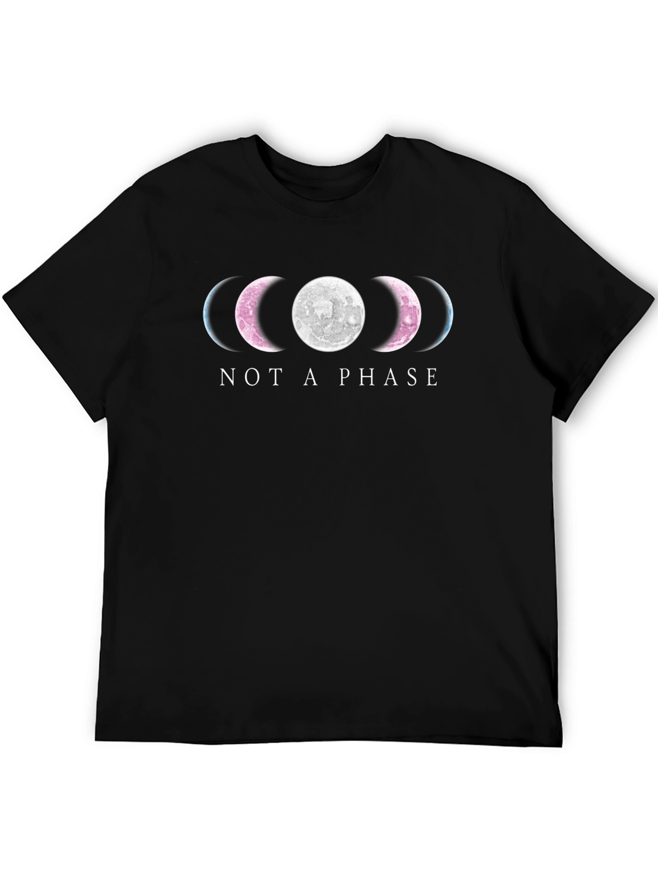 Not a Phase Moon Phases Black T-Shirt