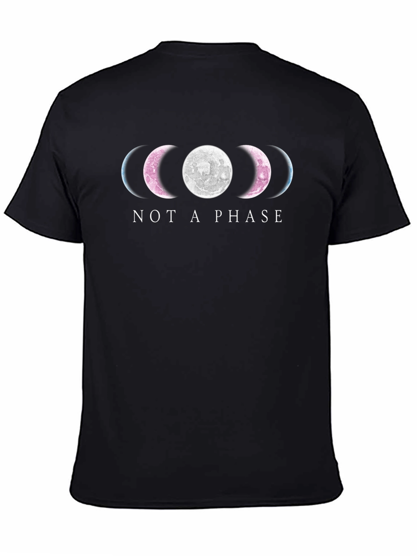 Not a Phase Moon Phases Black T-Shirt