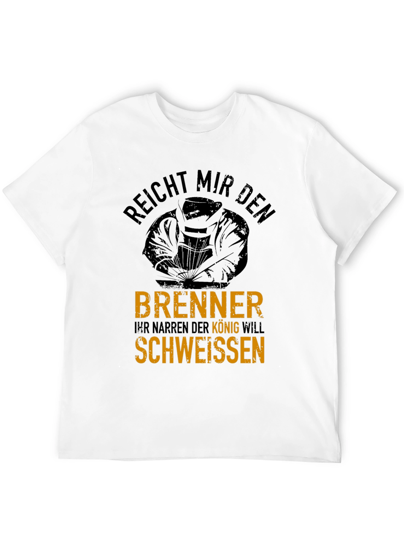 Welder King Graphic T-Shirt - Black Cotton Tee