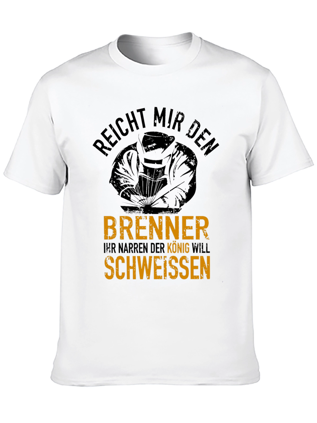Welder King Graphic T-Shirt - Black Cotton Tee