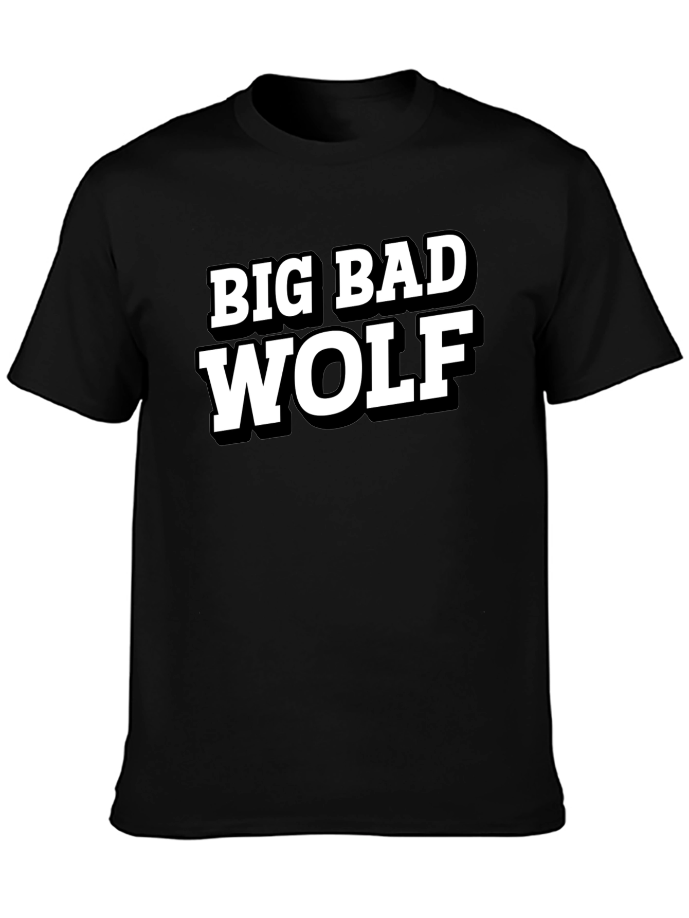 Big Bad Wolf Black Graphic T-Shirt