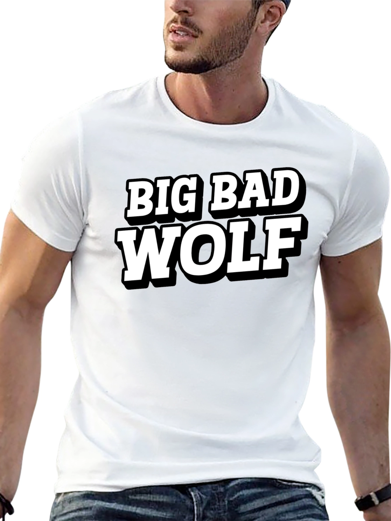 Big Bad Wolf Black Graphic T-Shirt