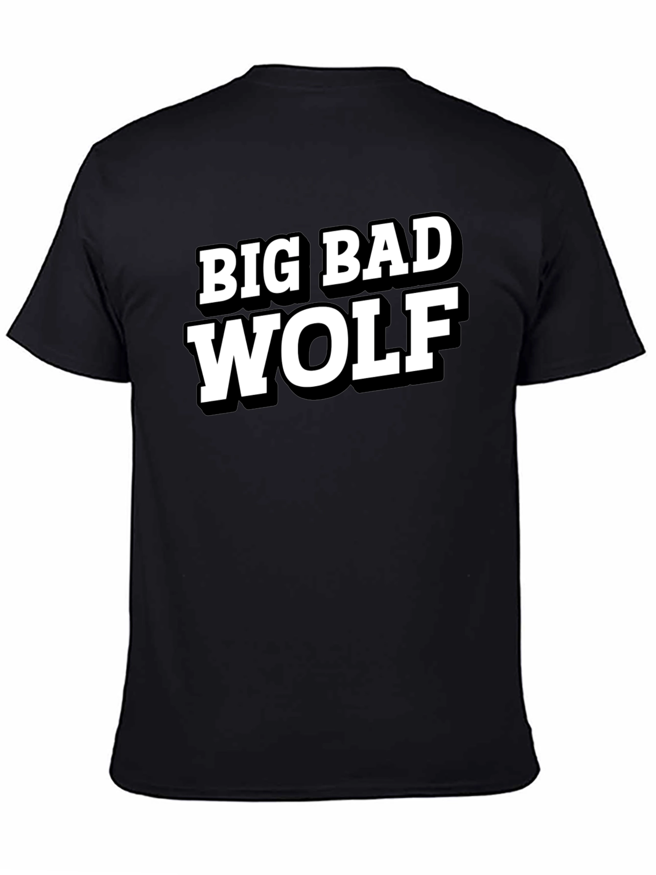 Big Bad Wolf Black Graphic T-Shirt