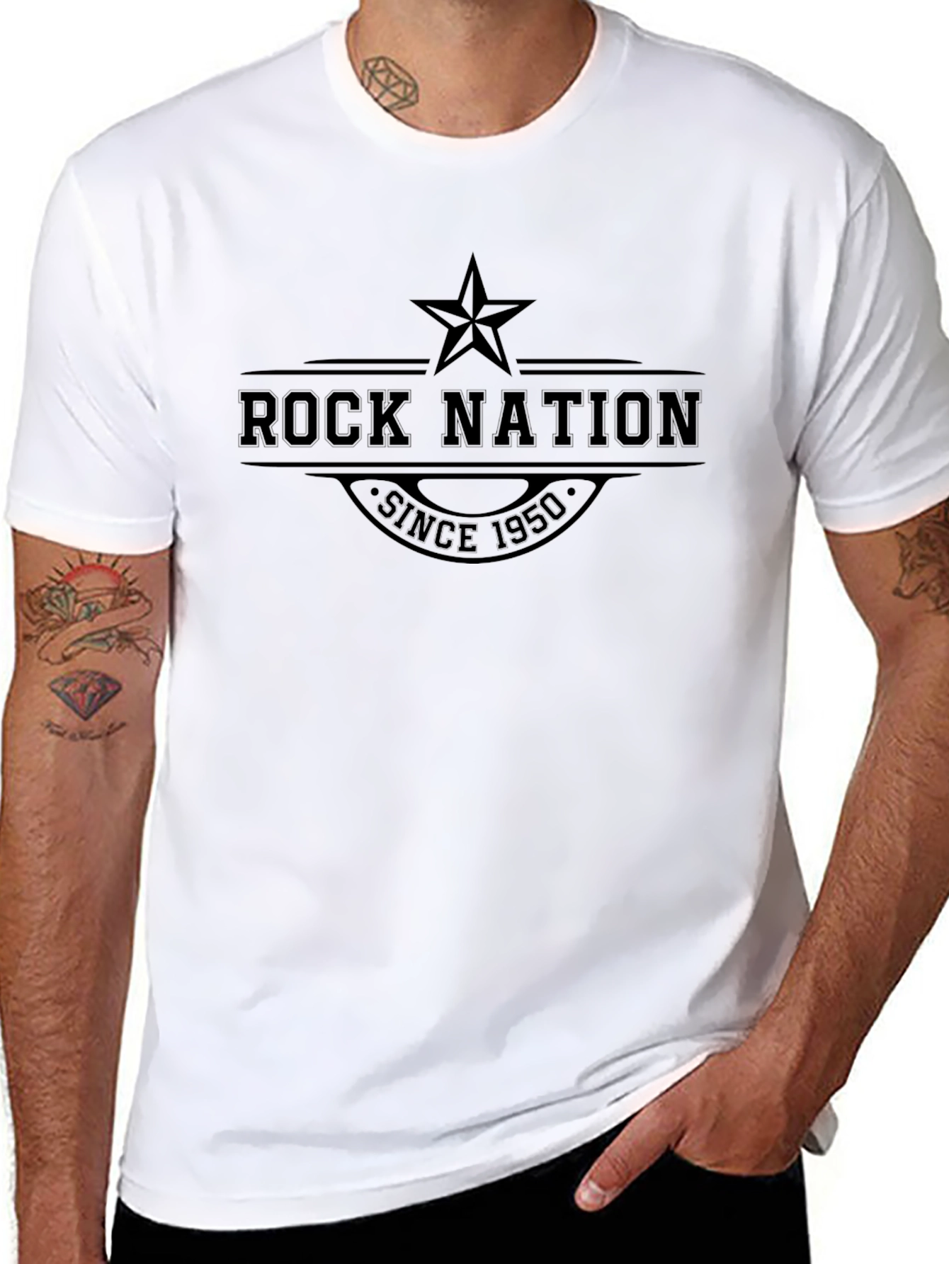 Rock Nation Since 1950 Black T-Shirt
