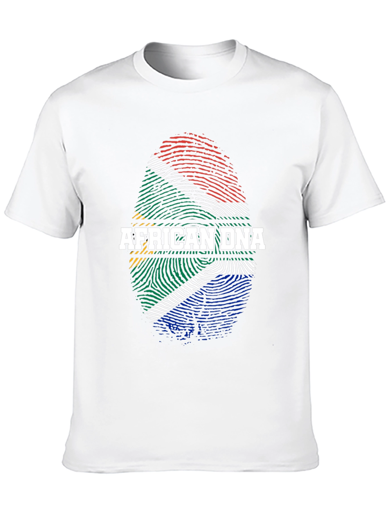 African DNA Flag Fingerprint T-Shirt
