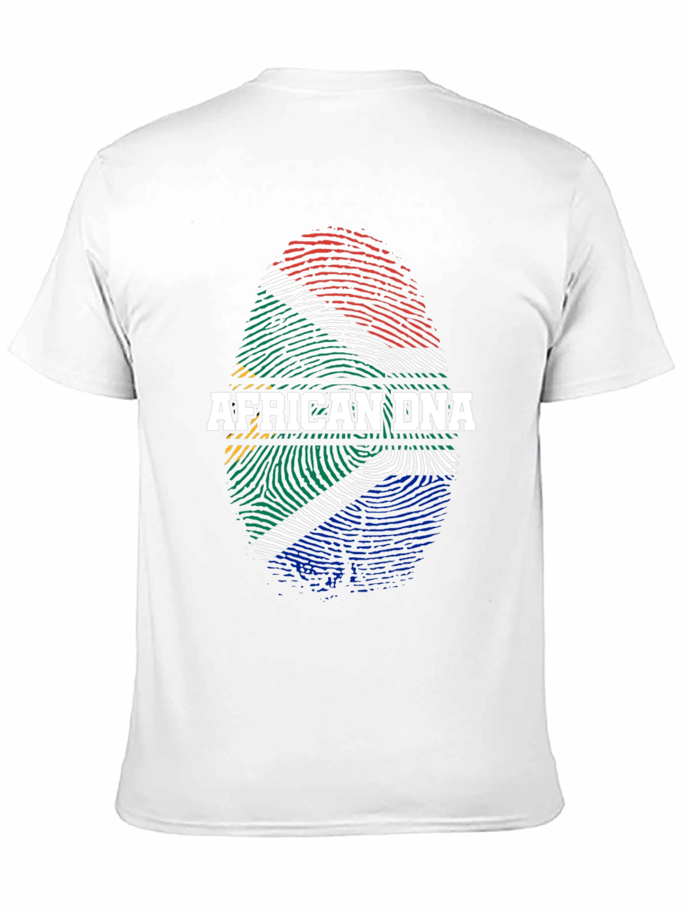 African DNA Flag Fingerprint T-Shirt