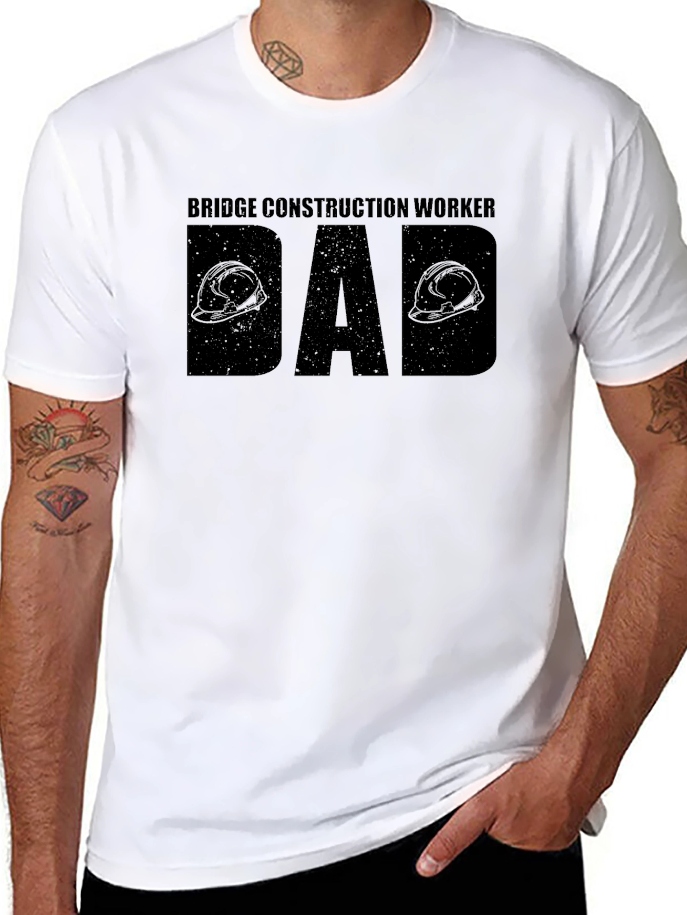 Bridge Construction Worker Dad T-Shirt