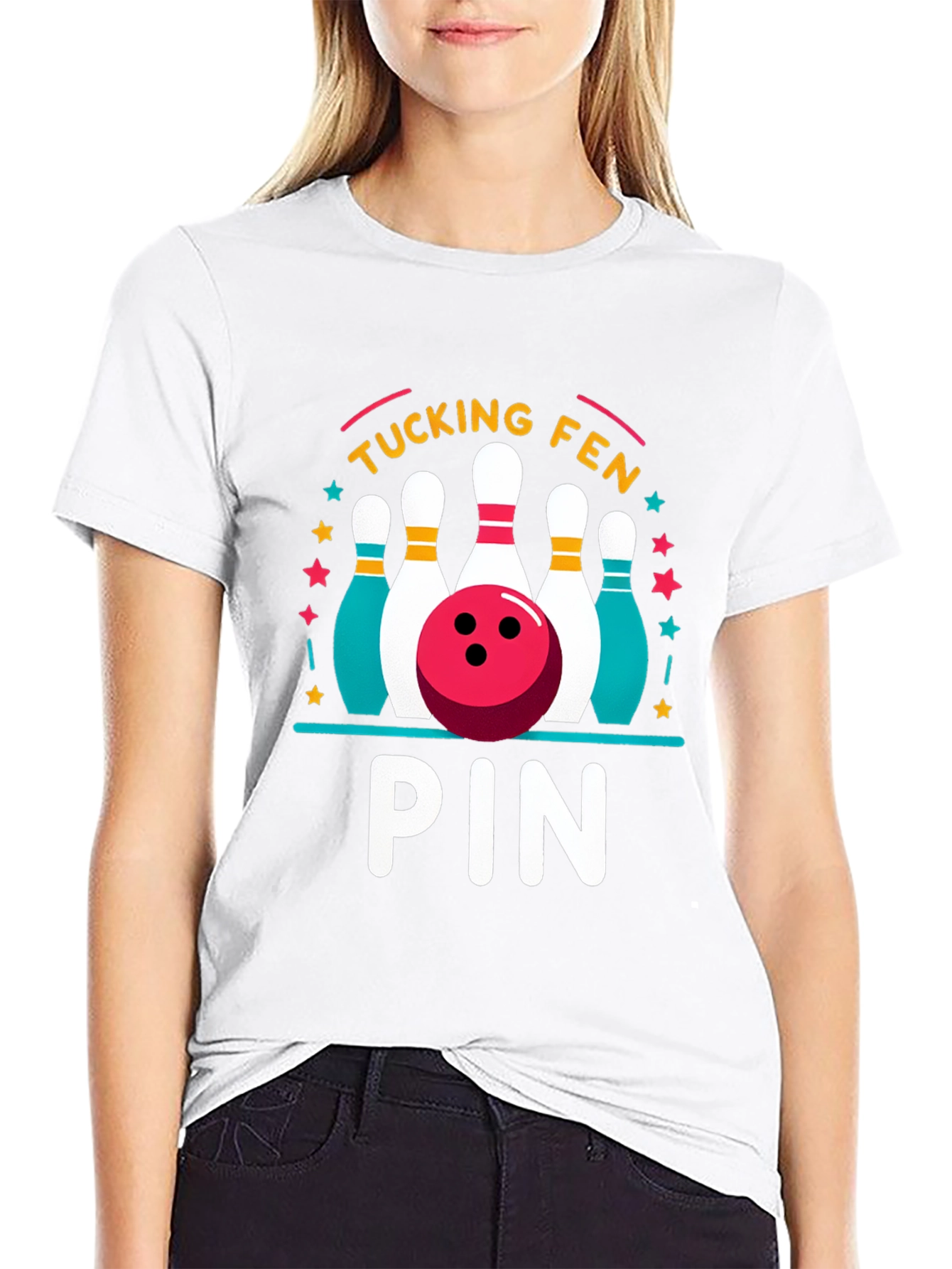 Bowling Pun T-Shirt - Tucking Fen Pin