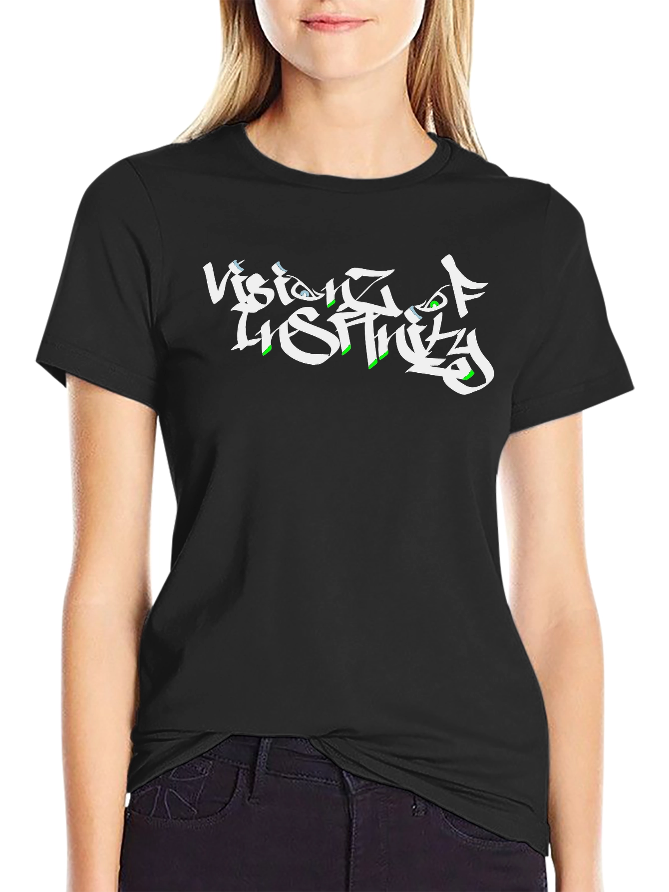 Vision of Reality Black Graphic Tee