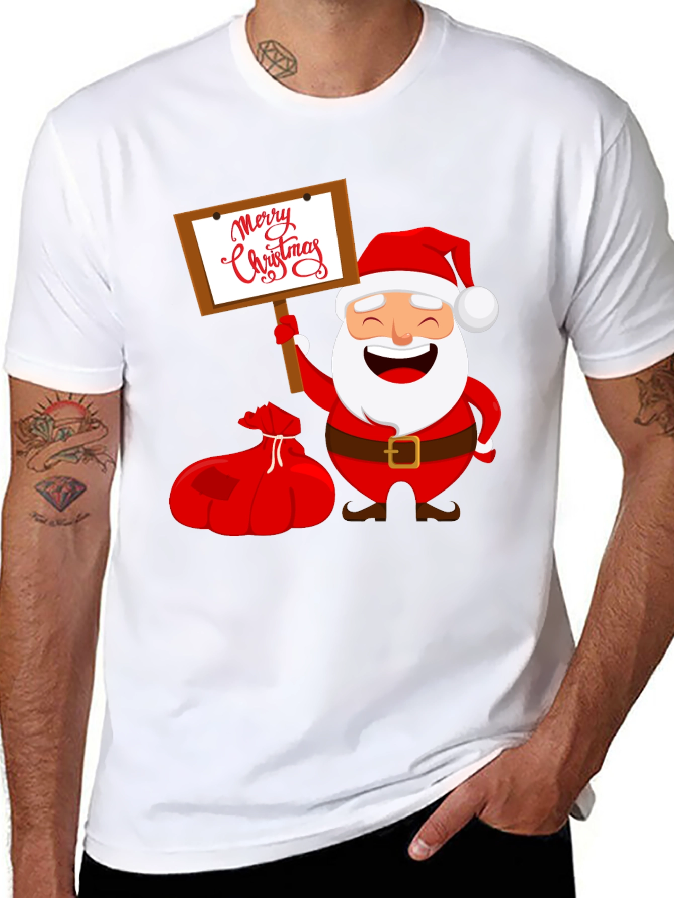 Merry Christmas Santa Graphic Tee
