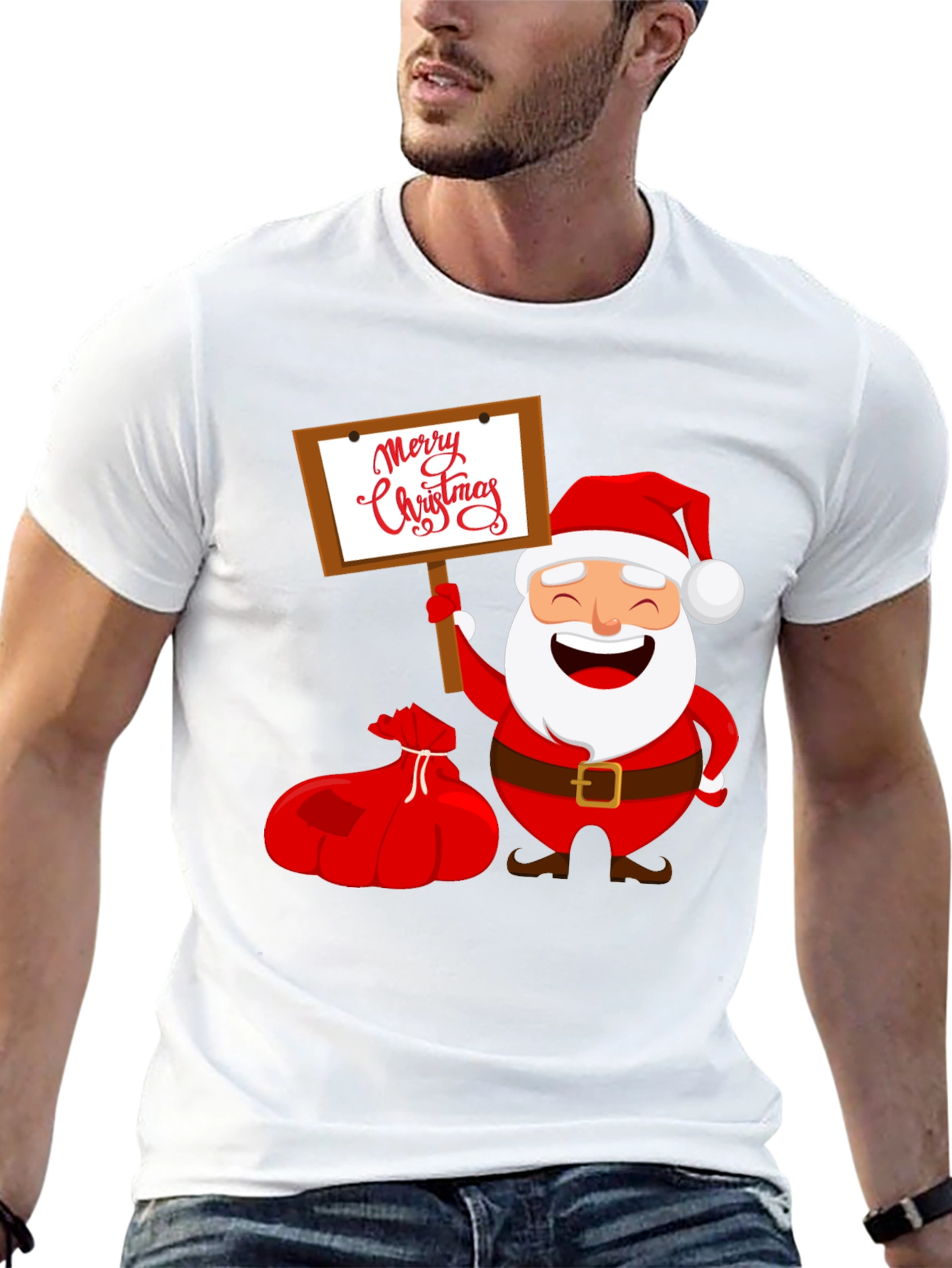 Merry Christmas Santa Graphic Tee